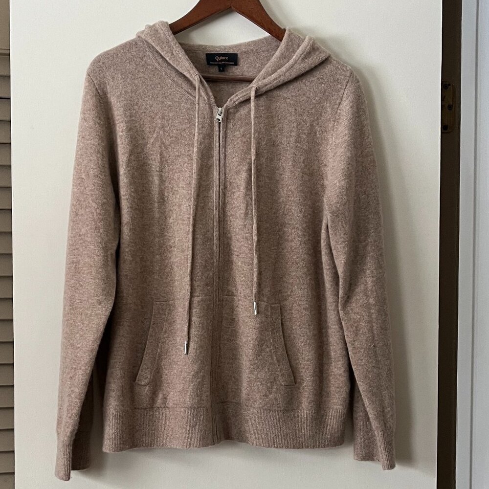 Quince Mongolian Cashmere Full-Zip Hoodie - Picture 6 of 11